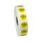 National Checking .75" Circle Trilingual Removable Yellow Tuesday Label, PK2000 R7502R - alternate 3